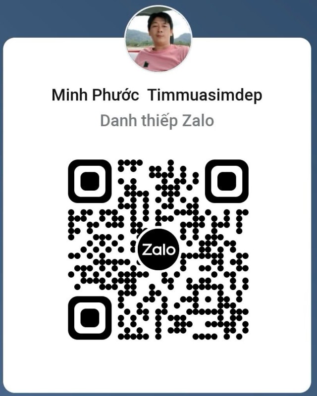 Danh thiếp Zalo Minh Phước Timmuasimdep, mã QR